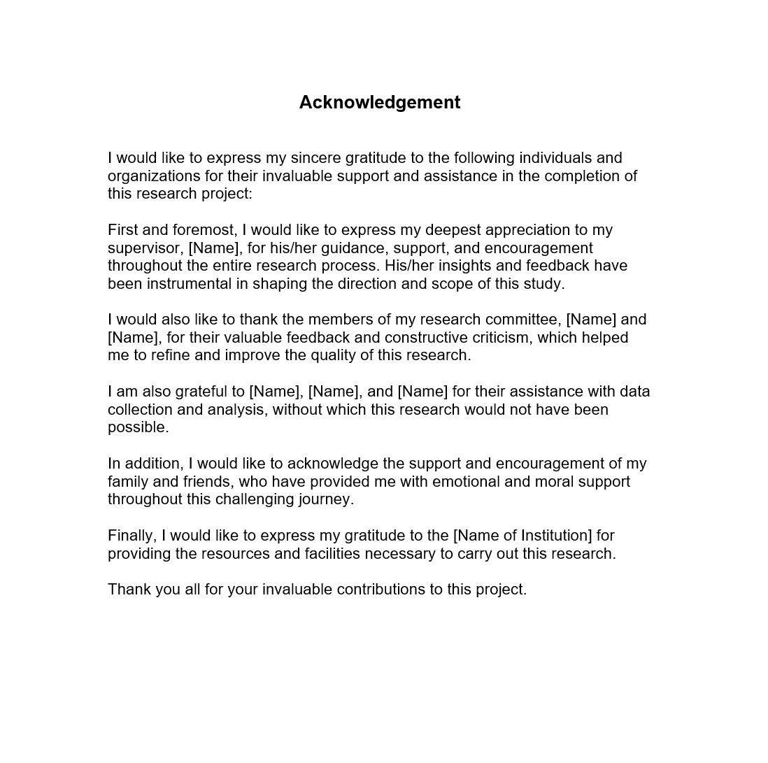 Dedication And Acknowledgement Pdf Vrogue co