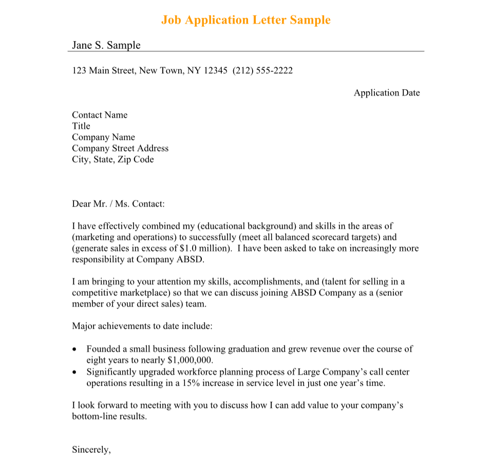 Application Letter Forms Docs 2023