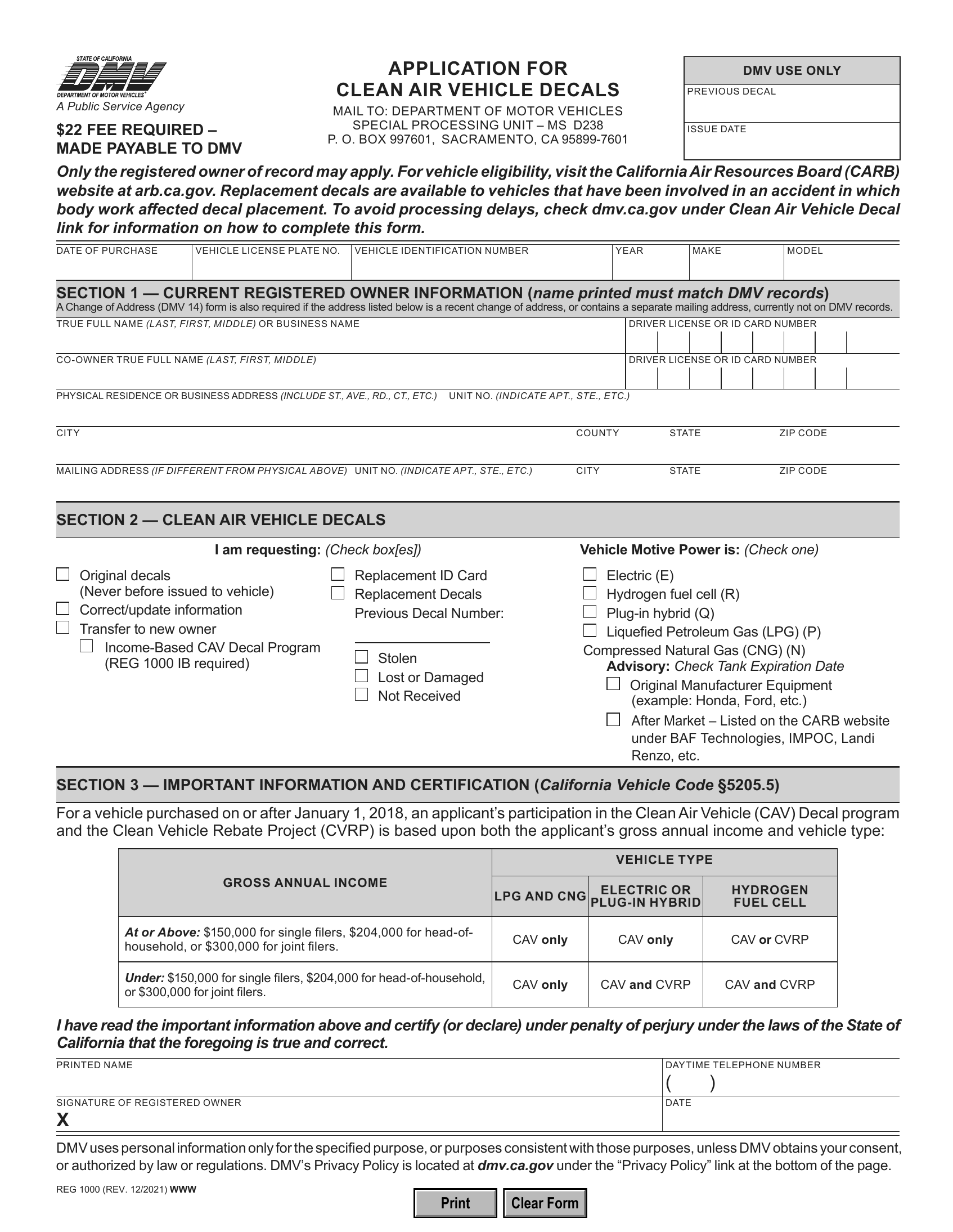 ca-dmv-form-reg-1000-application-for-clean-air-vehicle-decals-forms