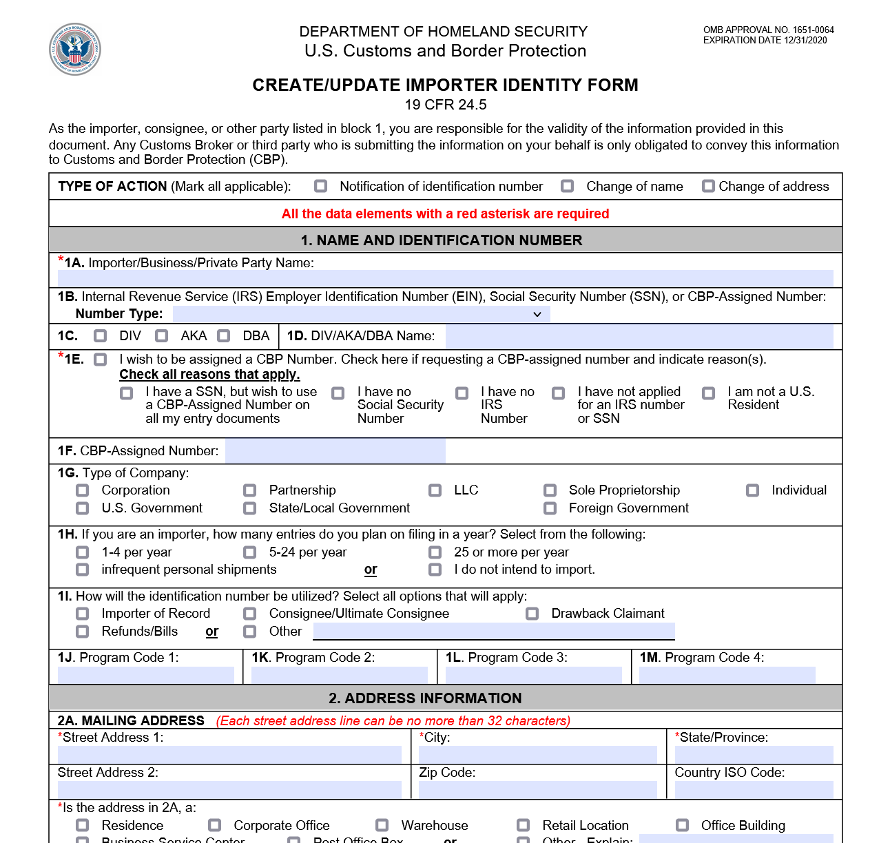 cbp-form-5106-importer-id-input-record-forms-docs-2023