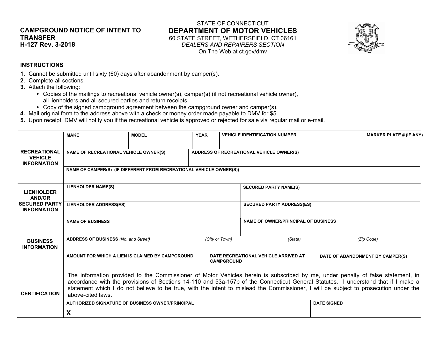 ct-dmv-form-h127-campground-notice-of-intent-to-transfer-forms