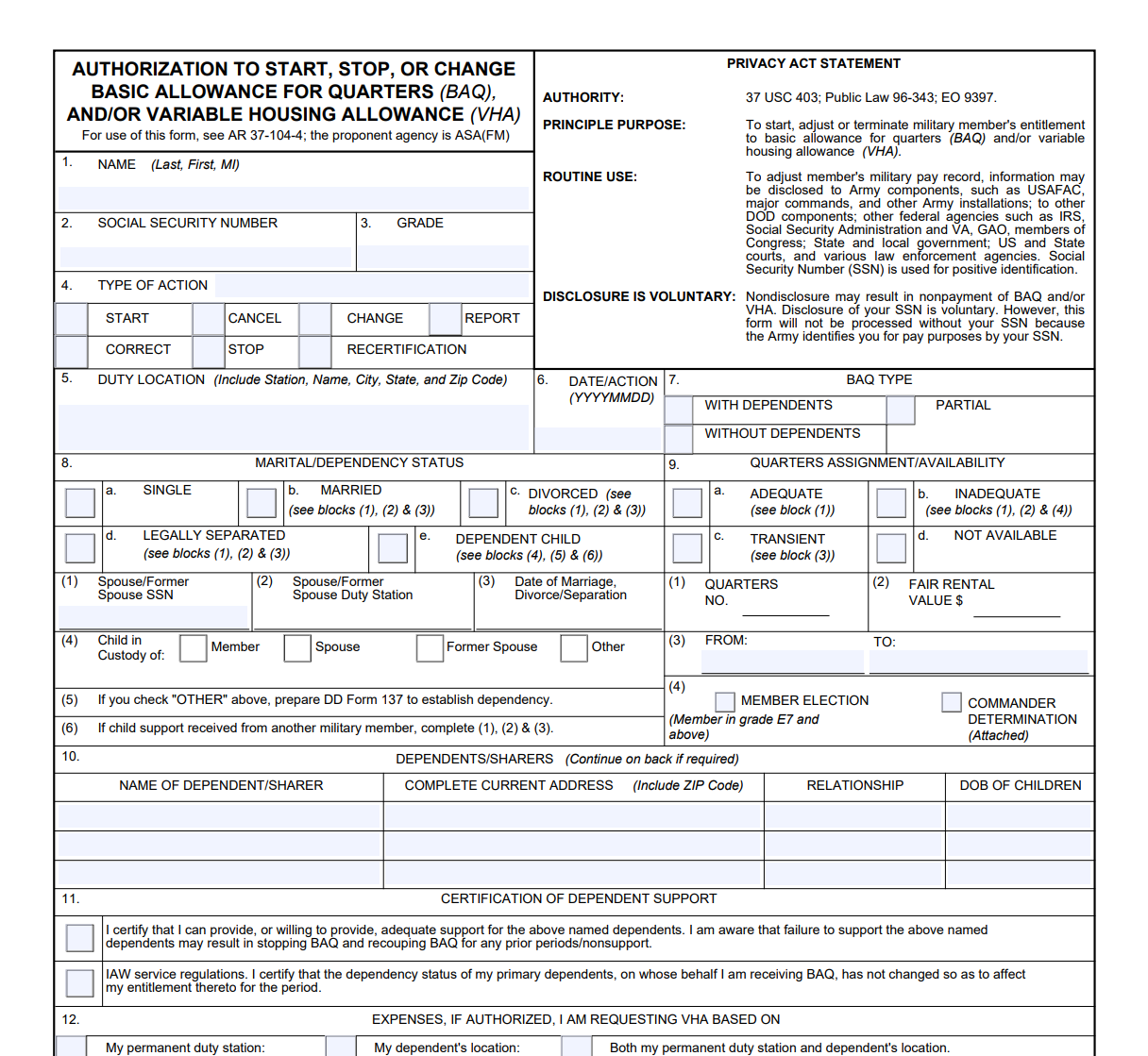 Printable Da Form 5960 Printable Forms Free Online Printable Da Form 5960 Printable Forms Free Online