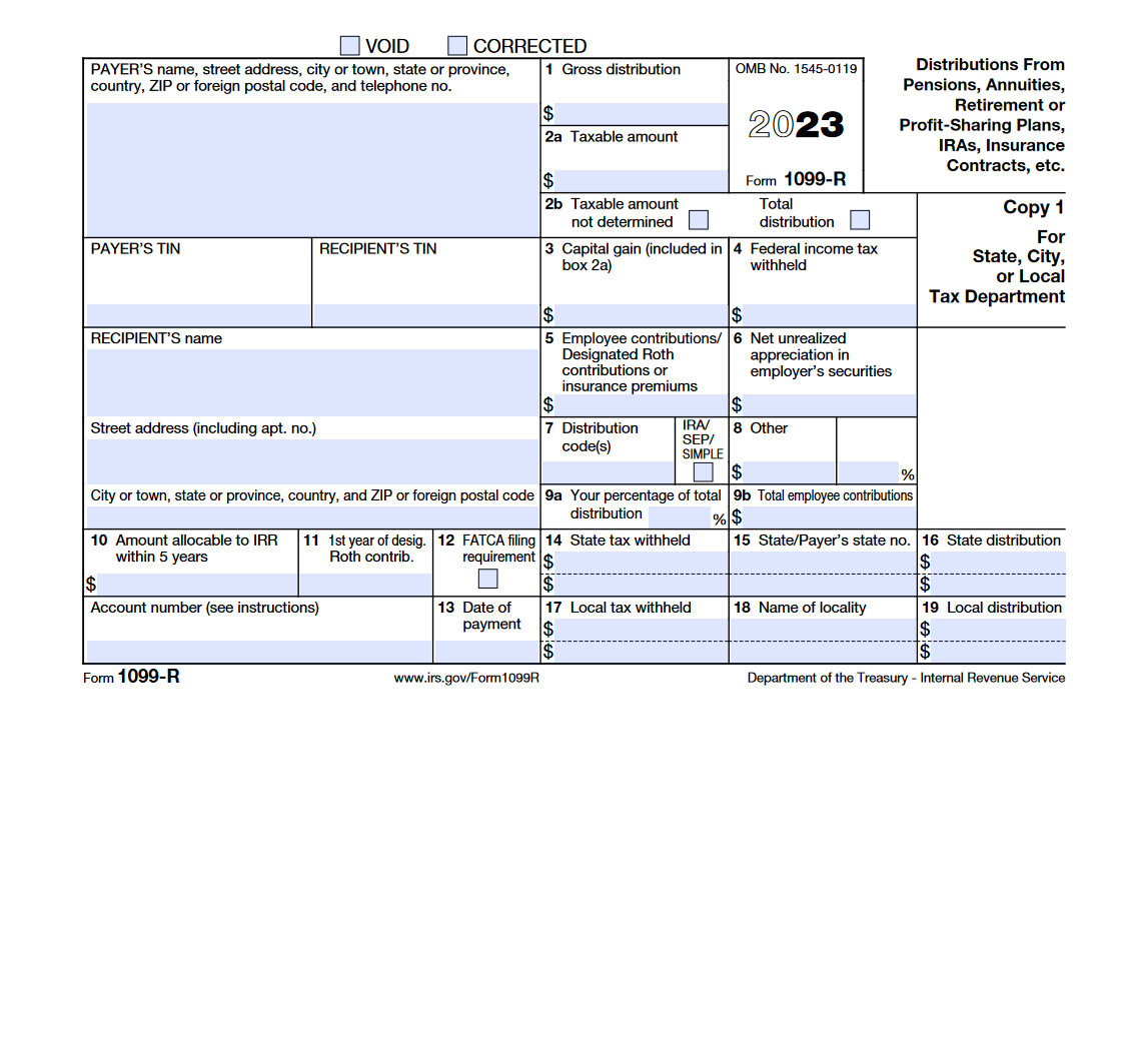 2023 Form 1099 R Printable Forms Free Online