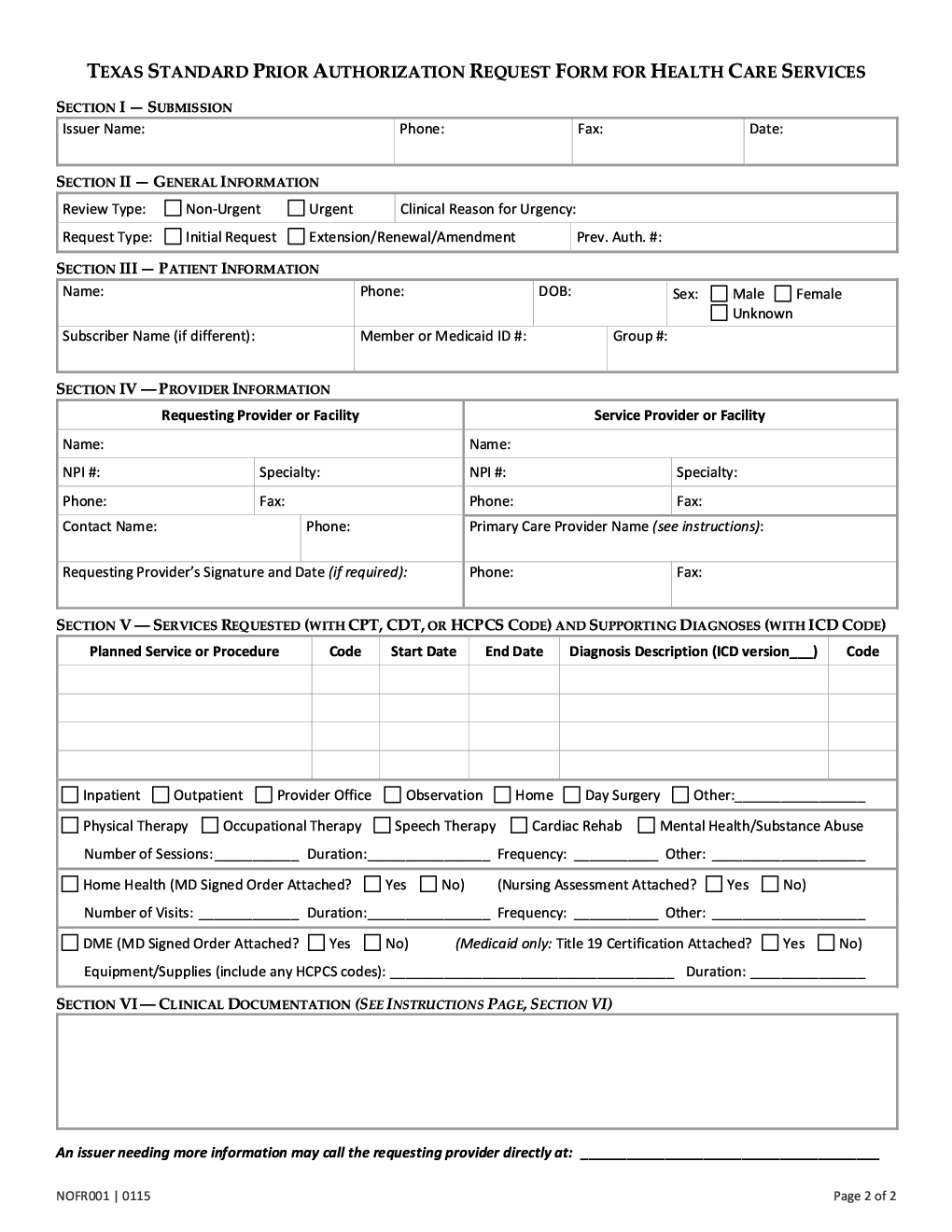 Prior Authorization Form Forms Docs 2023