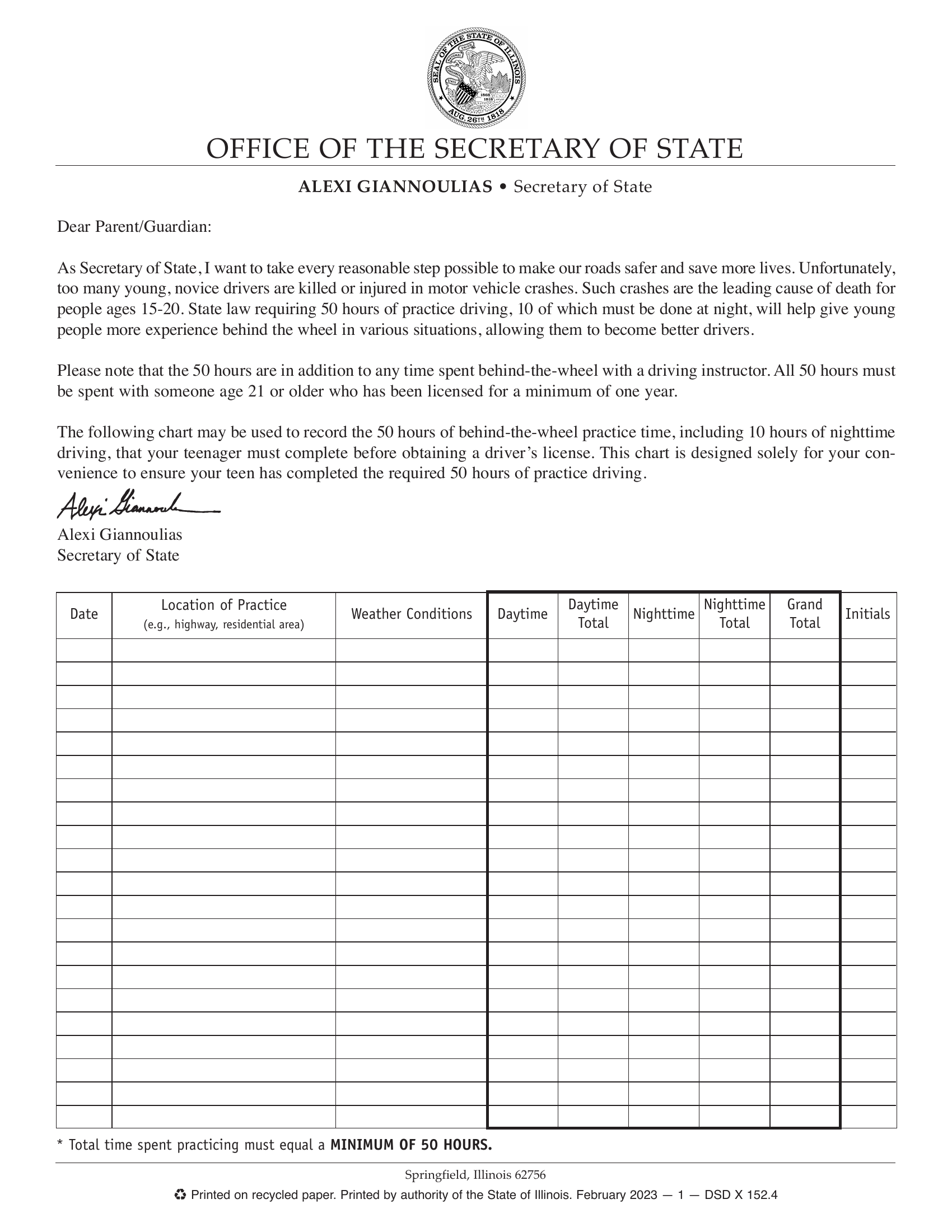 dmv ca driving permit hour log sheet