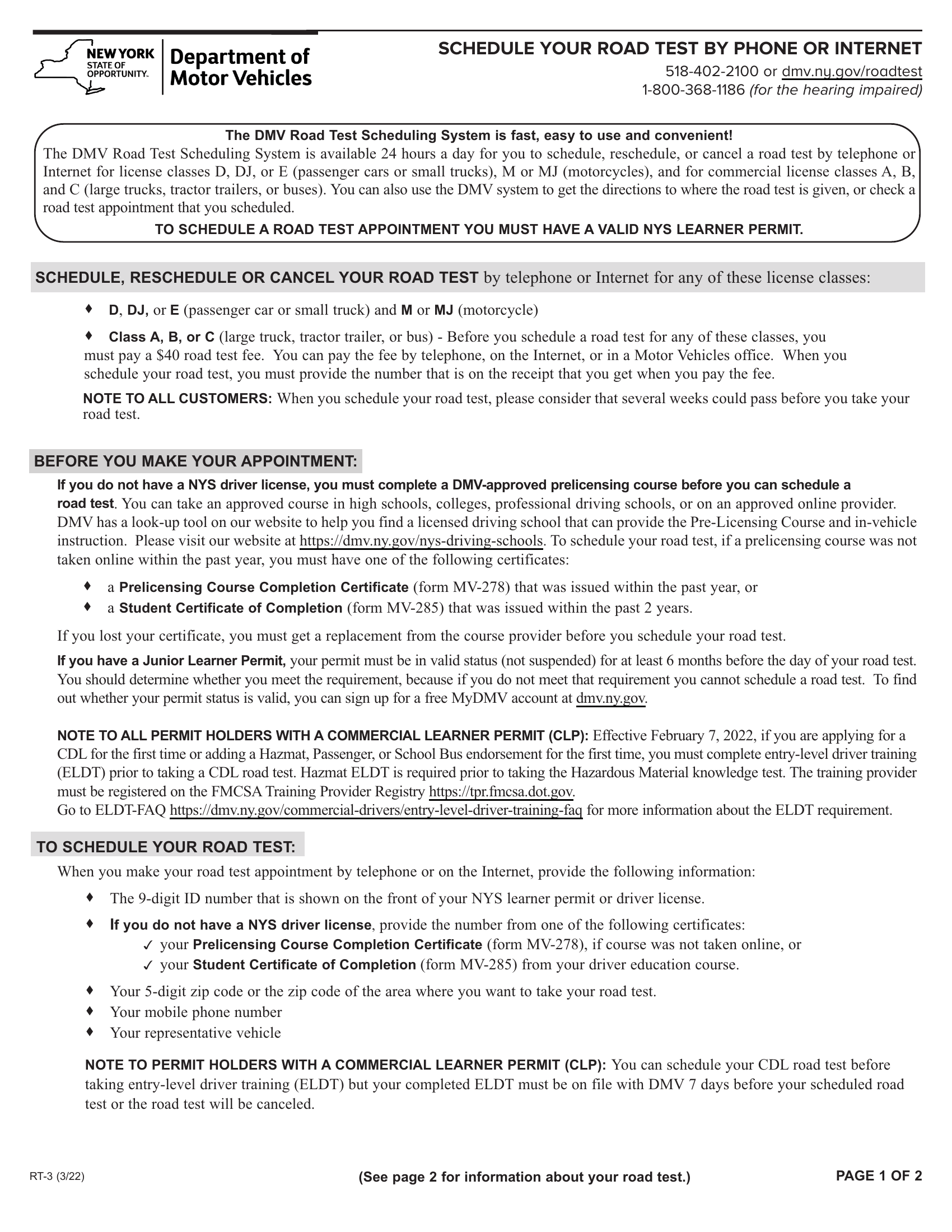 nys-dmv-form-rt-3-schedule-your-road-test-by-phone-or-internet-forms