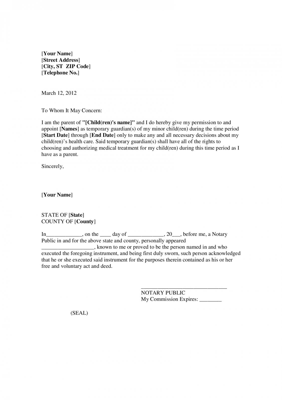 Sample Power Of Attorney Letter from blanker.org