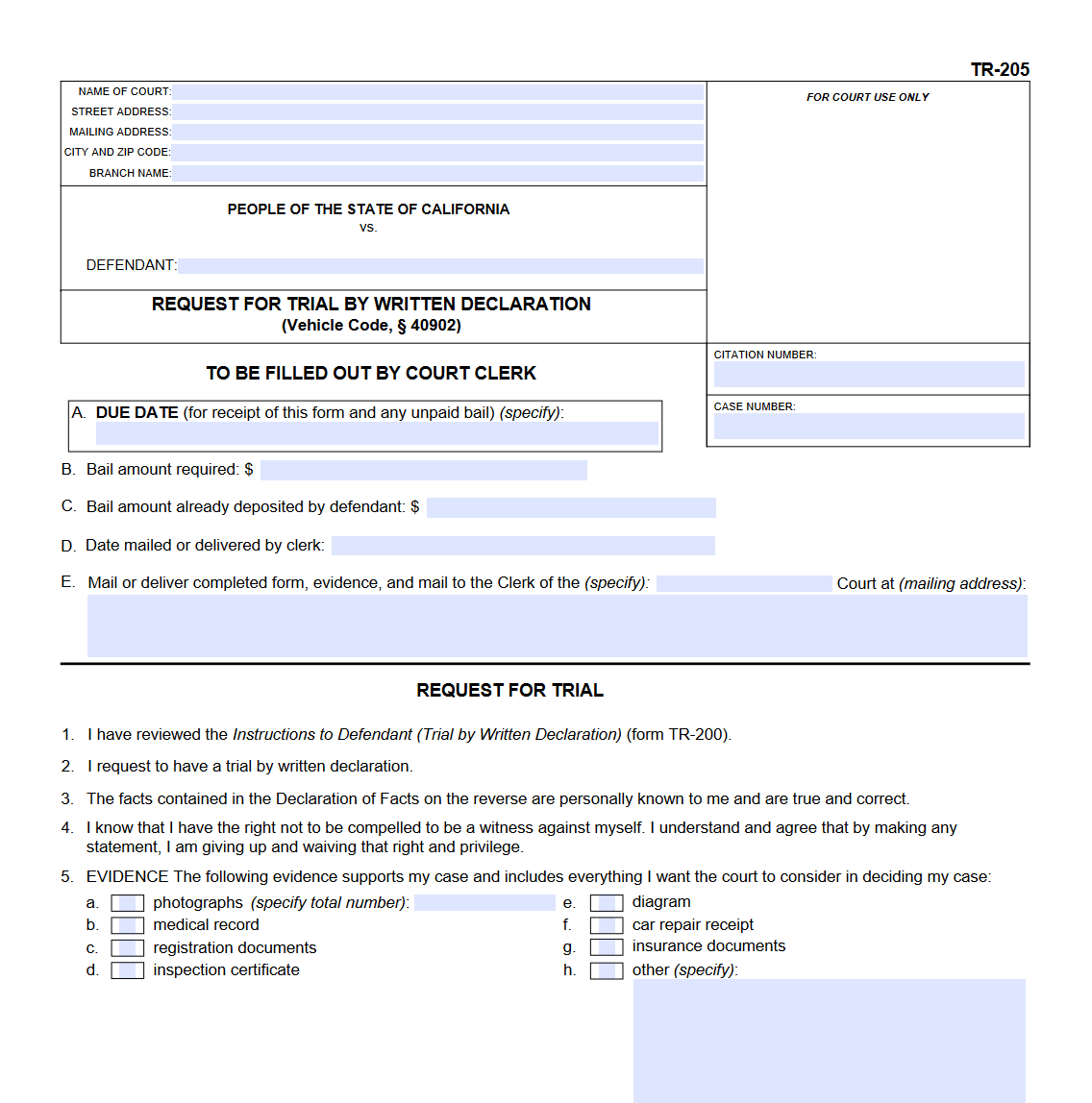 form-tr-205-request-for-trial-by-written-declaration-forms-docs-2023