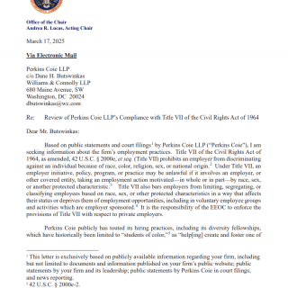 EEOC Letter to Law Firms 