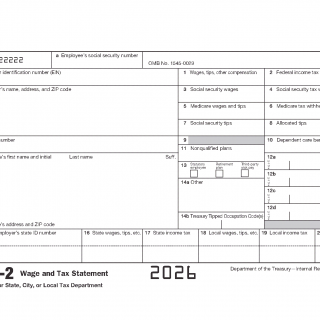 IRS Form W-2. Wage and Tax Statement 