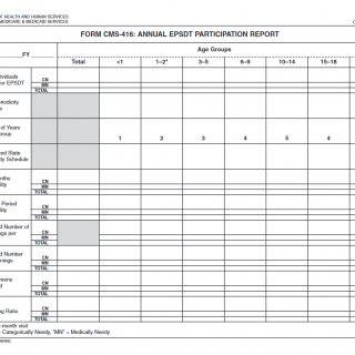 CMS-416 Early and Periodic Screening, Diagnostic and Treatment (EPSDT) Health Assessment Form