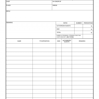 DA Form 4843. Guest / Attendance Sheet
