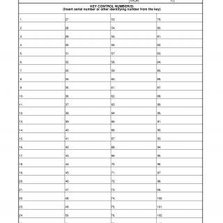 DA Form 5513. Key Control Register and Inventory