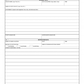 AF Form 1187 - Youth Flight Accident Report (LRA)