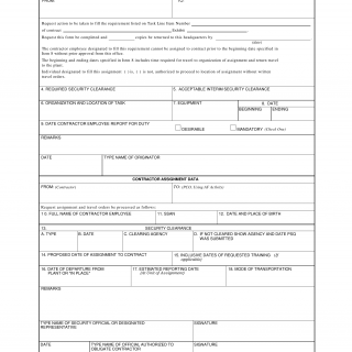 AF Form 1635 - Task Order (LRA)