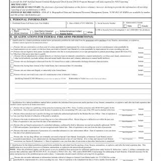 AF Form 177 - Notification of Qualification for Prohibition of Firearms, Ammunition, and Explosives