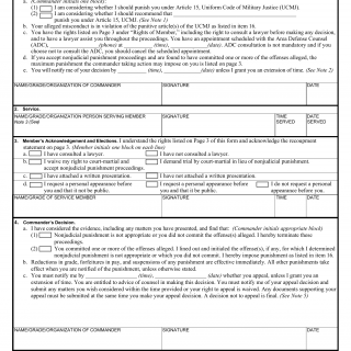 AF Form 3070D - RECORD OF NONJUDICIAL PUNISHMENT PROCEEDINGS (TSgt thru CMSgt) -  Air National Guard Only