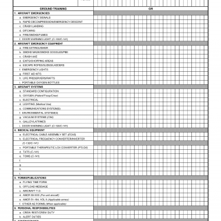 AF Form 3833 - Secondary Aircraft (Qualification Training Record)