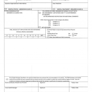 Form AF 422. Notification of Air Force Member's Qualification Status. AF 422