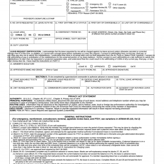 AF Form 988. Leave Request/Authorization