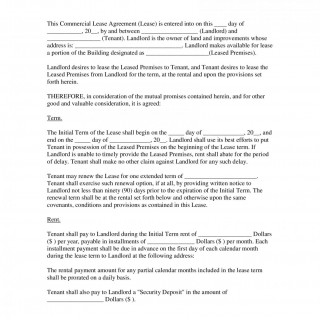 Commercial Lease Agreement Commercial Lease Agreement
