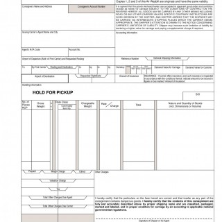 Air Waybill | Forms - Docs - 2023