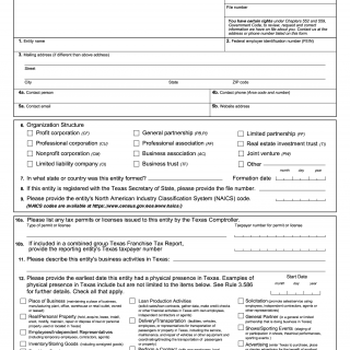 Form AP-114. Texas Nexus Questionnaire
