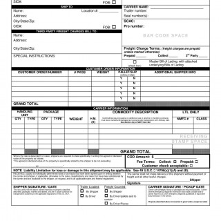 Bill of Lading