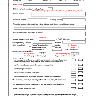 Form C5 Jamaica Immigration Customs C5 Card Forms Docs 2023   C5new 