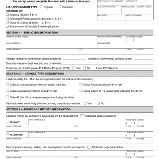 CA DMV Form DLL 520 ETP. Employer Testing Program Application for Employer Number