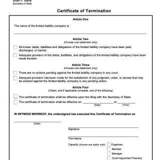 Form CD 415 Certificate of Termination Forms Docs 2023