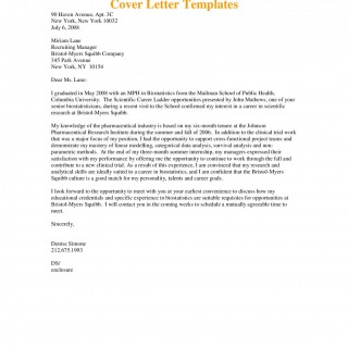 Cover letter