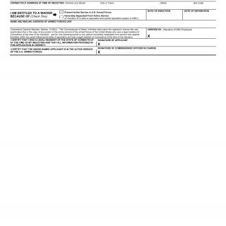 CT DMV Form B88. Application for waiver of operator license fee because of active service in U.S. Armed Forces