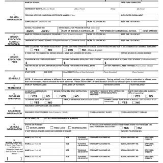 CT DMV Form R318. Application for driver education program