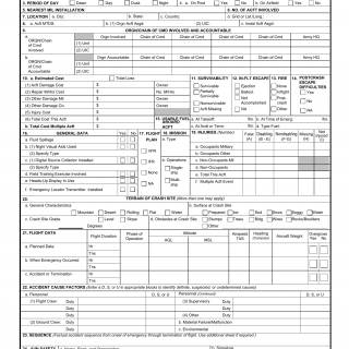 DA Form 2397-1. Technical Report of Us Army Aircraft Accident Part Ii - Summary
