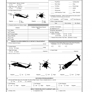 DA Form 2397-6. Technical Report of U.S. Army Aircraft Accident Part Vii - In-Flight or Terrain Impact and Crash Damage Data
