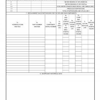 DA Form 2408-16-2. Auxiliary Power Unit and Component Record