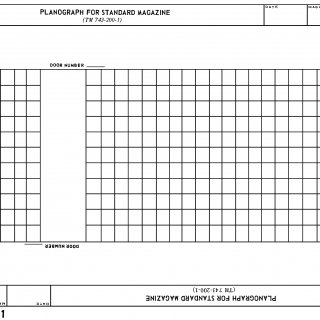 DA Form 3261. Planograph for Standard Magazine (Ammunition)