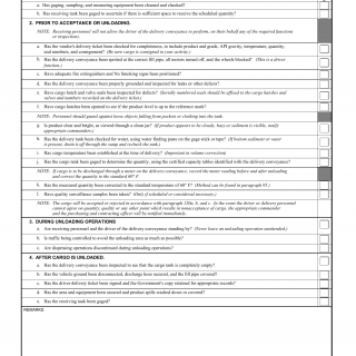 DA Form 3857. Commercial Deliveries of Bulk Petroleum Products Checklist