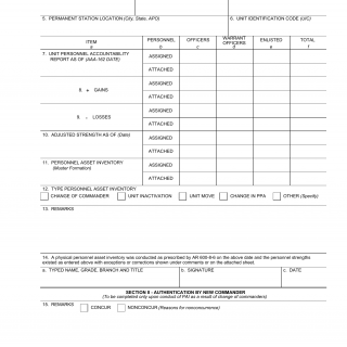 DA Form 3986. Personnel Asset Inventory