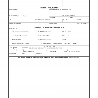 DA Form 4664-R. Tempest Inspection Report (LRA)
