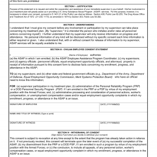 DA Form 5017. Civilian Employee Consent Statement