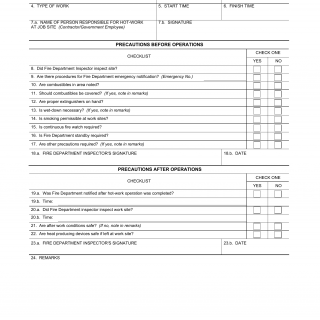 DA Form 5383. Hot-Work Permit