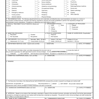 DA Form 5440a. Approval of Clinical Privileges/Staff Appointment ...