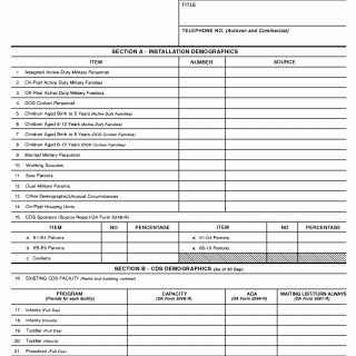 DA Form 5563-R. Demographic Profile (LRA)