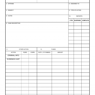DA Form 7570. Investigator Data Form