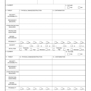 DA Form 7575. FWSVA Worksheet