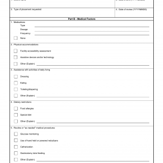 DA Form 7625-2. Army Child and Youth Services Program Placement Checklist