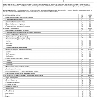DA Form 7741. Medical Scenario Grade Sheet