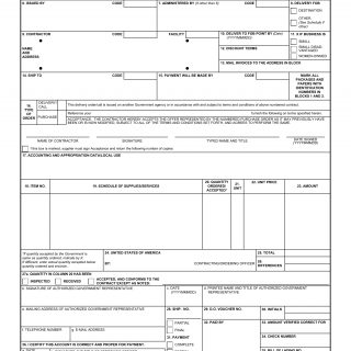 DD Form 1155. Order for Supplies or Services